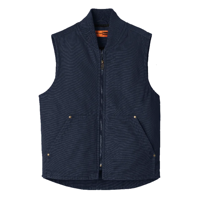 D1822M  Mens Washed Duck Cloth Vest