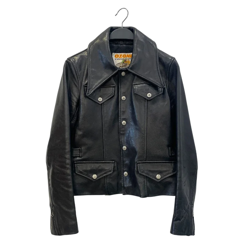 ozone community/Leather Jkt/FREE/Leather/BLK/