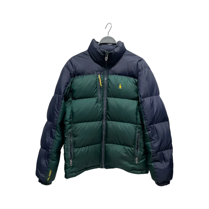 POLO RALPH LAUREN/Puffer Jkt/M/Nylon/GRN/Polo Green navy puffer JKT