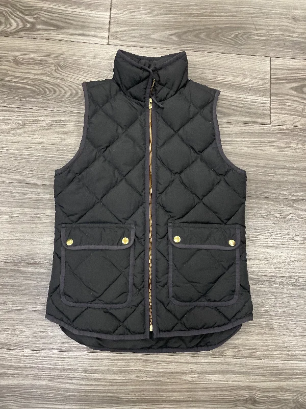 Vest Puffer & Quilted By J. Crew In Black, Size: Xxs