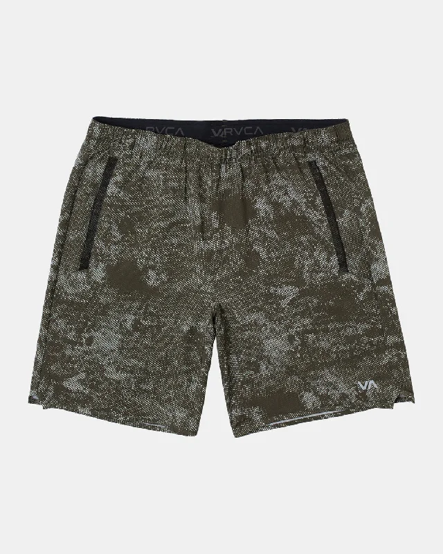 Yogger Stretch 17" Athletic Shorts - Digi Camo Olive