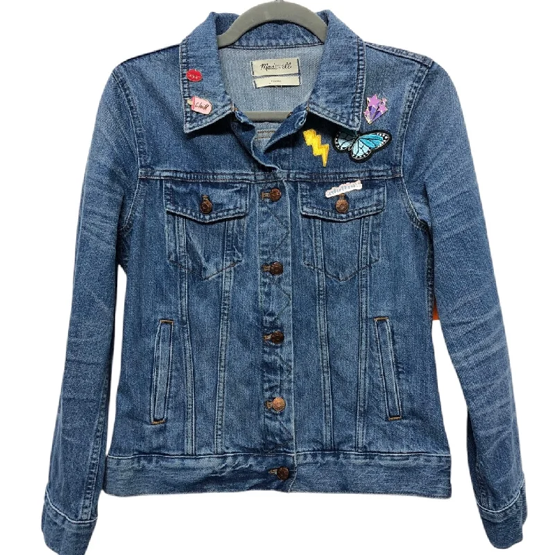 Jacket Denim By Madewell In Blue Denim, Size:S