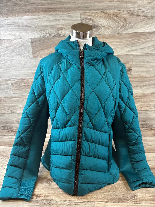 Jacket Puffer & Quilted By Bernardo In Blue, Size: Xl