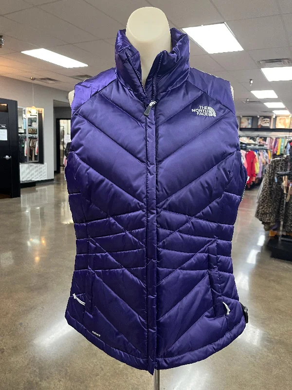 Vest Puffer & Quilted By The North Face In Purple, Size:M