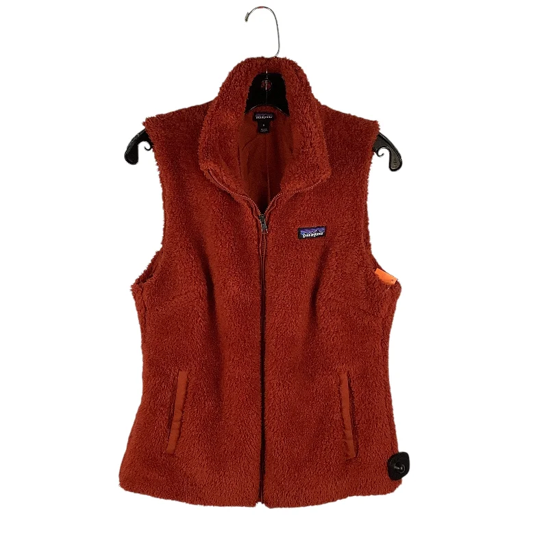 Vest Faux Fur & Sherpa By Patagonia In Orange, Size: M