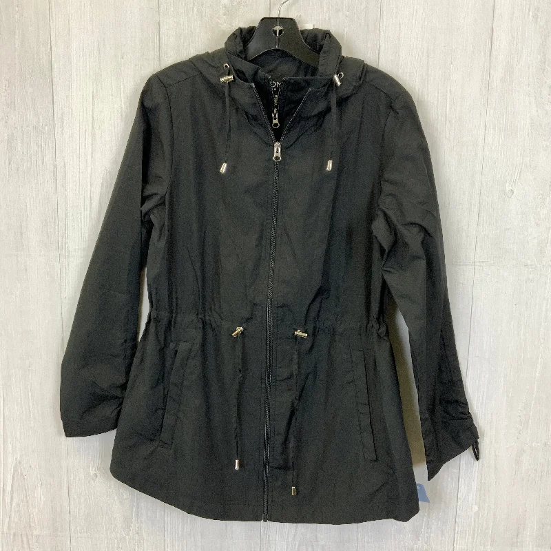 Jacket Windbreaker By Jones New York In Black, Size: S