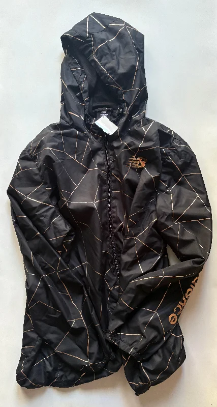 Jacket Windbreaker By New Balance In Black, Size: 3x