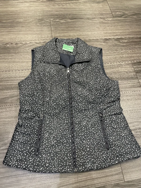 Vest Puffer & Quilted By Christopher And Banks In Polkadot Pattern, Size: M