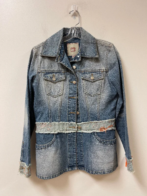 Jacket Denim By Clothes Mentor In Blue Denim, Size: M