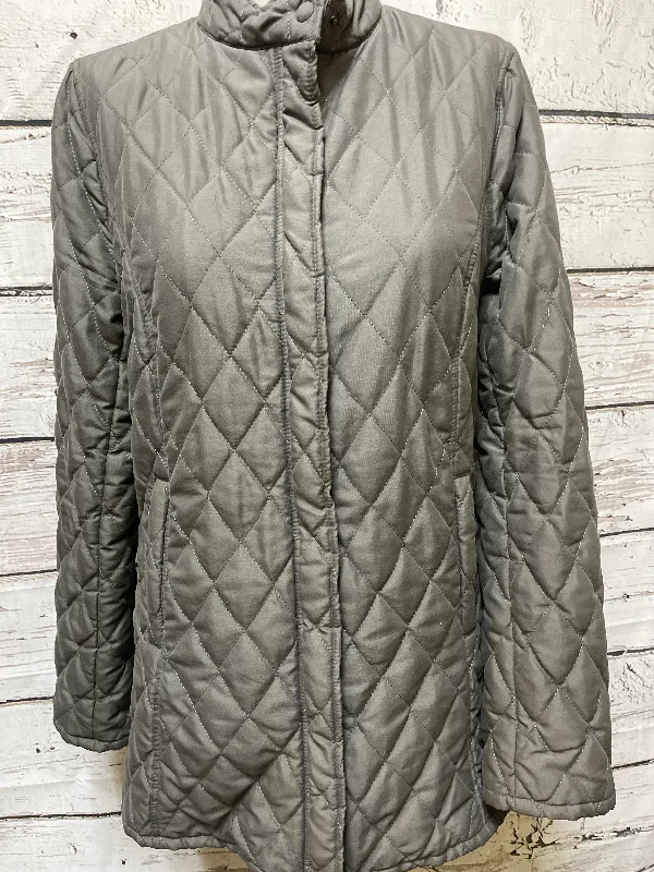 Jacket Puffer & Quilted By Tulle In Taupe, Size: L