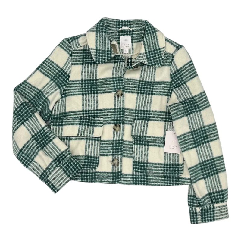 Jacket Shirt By Lc Lauren Conrad In Green, Size:S