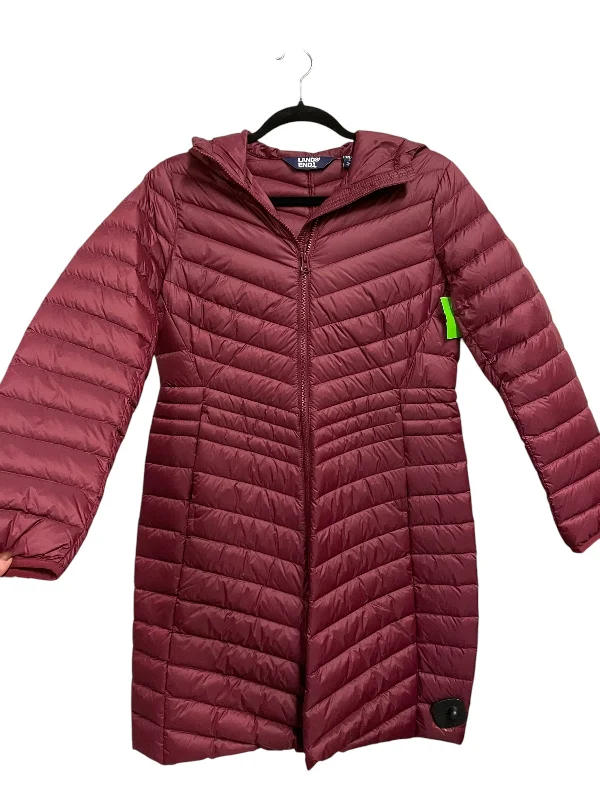 Jacket Puffer & Quilted By Lands End In Red, Size: Xs