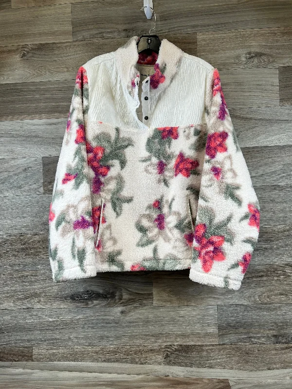 Jacket Faux Fur & Sherpa By Tommy Bahama In Floral Print, Size: Xl