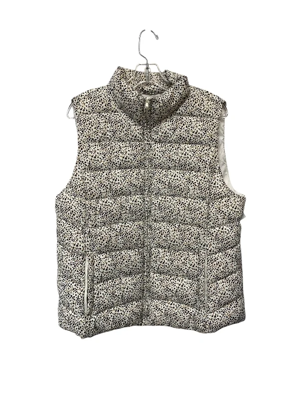 Vest Puffer & Quilted By Loft In Animal Print, Size: L