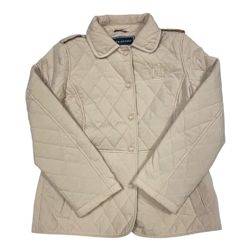 Jacket Puffer & Quilted By Tommy Hilfiger In Tan, Size:Xs