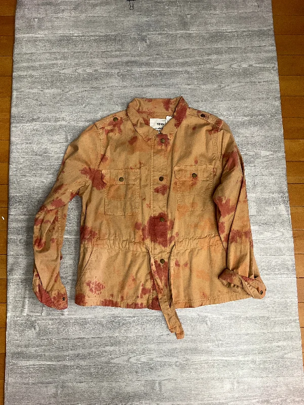 Jacket Shirt By Sonoma In Tie Dye Print, Size: Xl