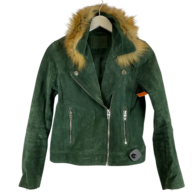 Jacket Faux Fur & Sherpa By Blanknyc In Green, Size: S