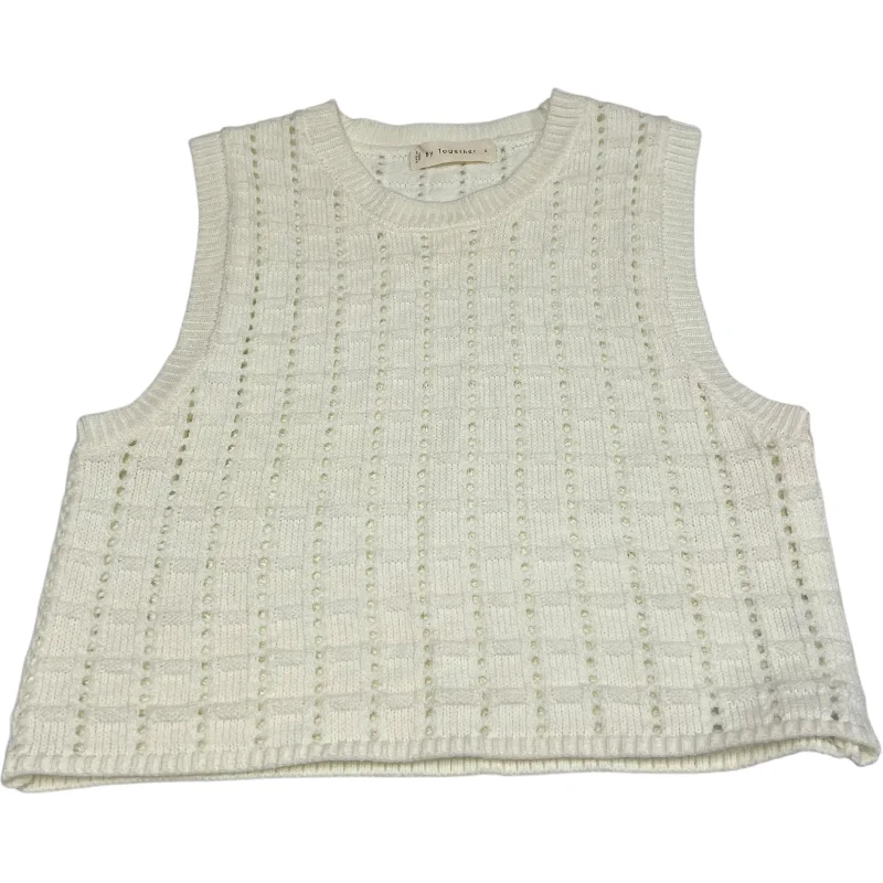 Vest Sweater By By Together In White, Size: S