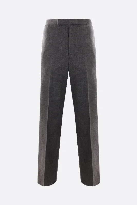 wide-leg crispy wool trousers