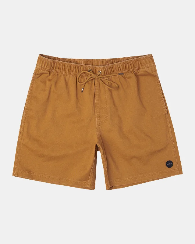 Escape Print 17" Shorts - Camel