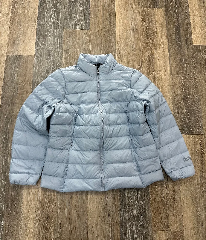 Jacket Puffer & Quilted By Eddie Bauer In Blue, Size: Xl