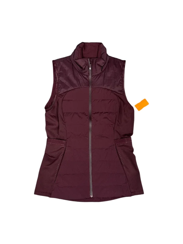 Vest Puffer & Quilted By Lululemon In Maroon, Size: 6