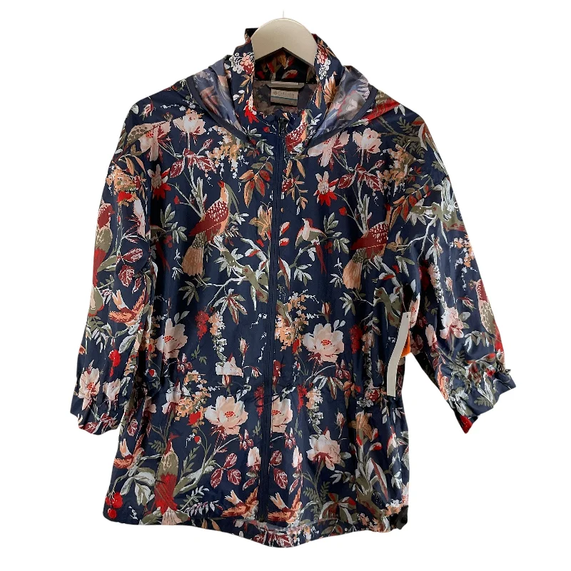 Jacket Windbreaker By Columbia In Floral Print, Size: Xs