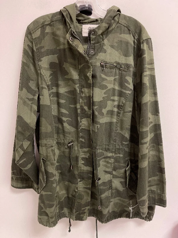 Jacket Utility By Clothes Mentor In Camouflage Print, Size: 3x