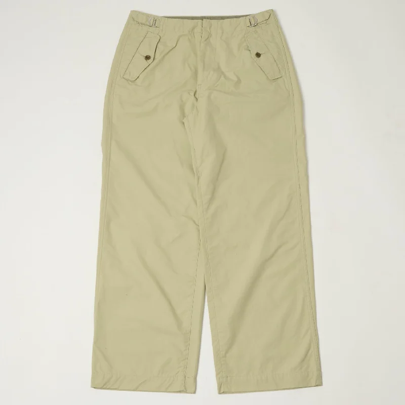 Nanamica 'Side Belt' Wide Pants - Light Green