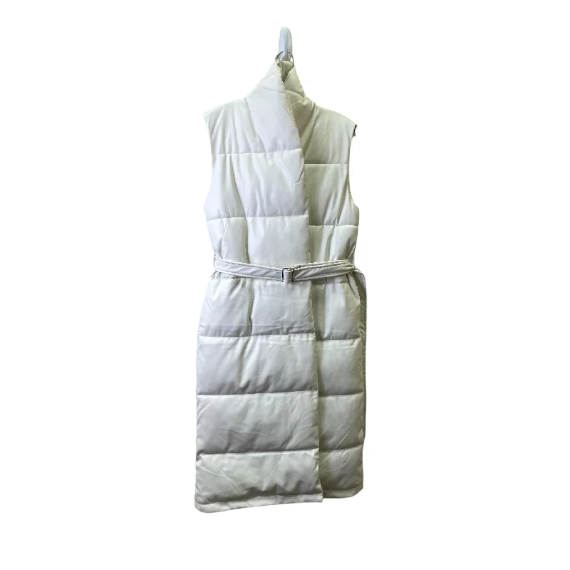 Vest Puffer & Quilted By Akira In Cream, Size:M