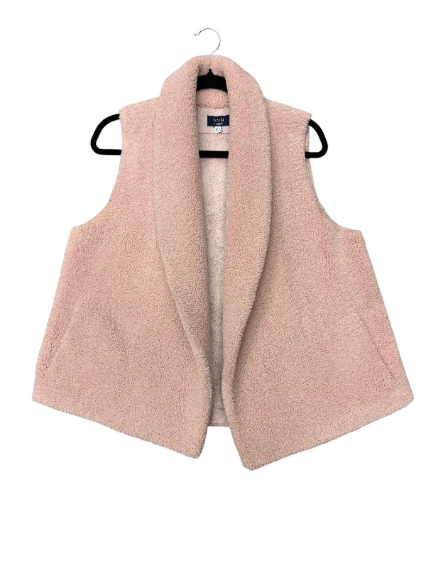 Vest Faux Fur & Sherpa By Cmc In Pink, Size: L