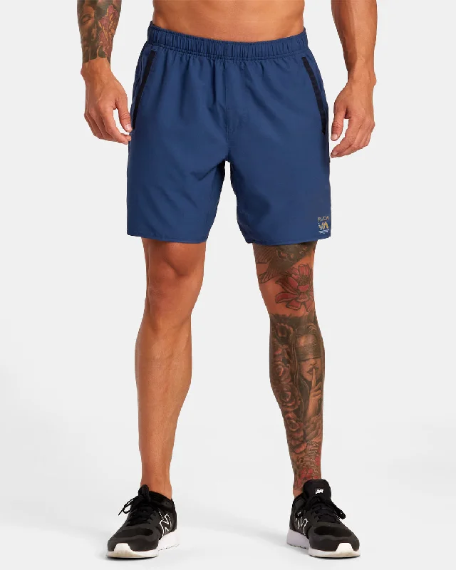 Yogger Stretch 17" Athletic Shorts - Army Blue