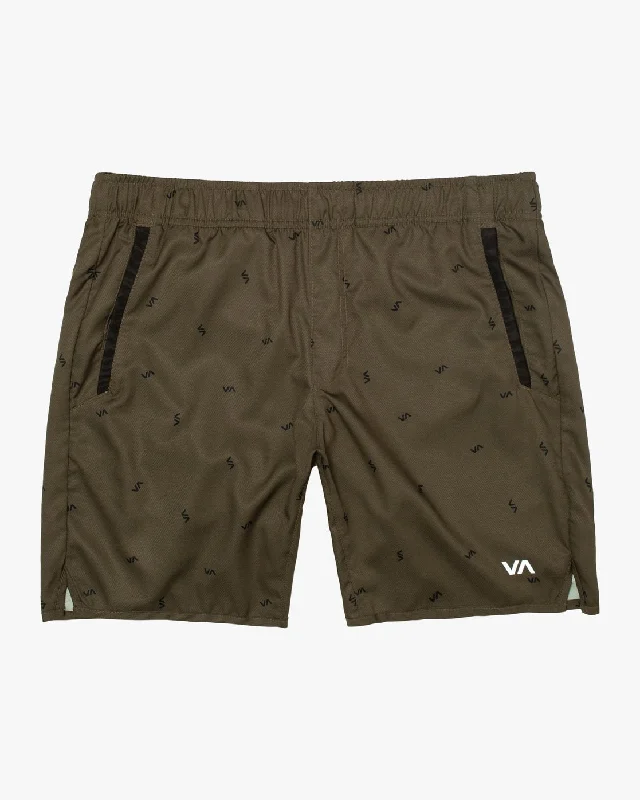 Yogger IV 17" Athletic Shorts - Tossed Va Olive