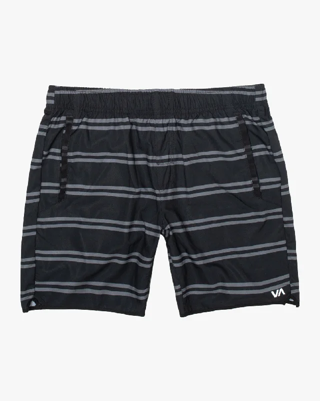 Yogger IV 17" Athletic Shorts - Black Stripe