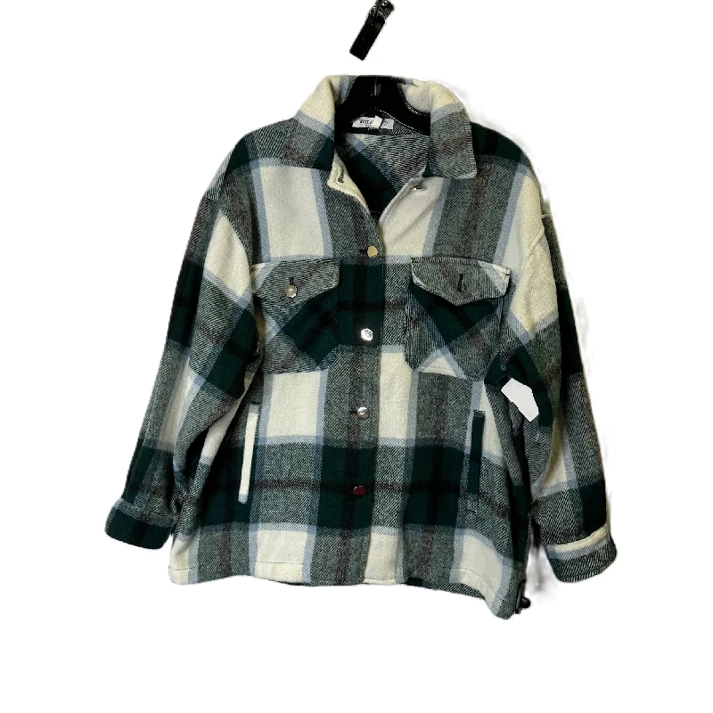 Jacket Shirt By Workshop In Green, Size: S