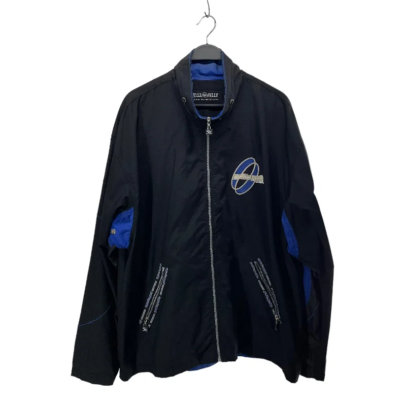 Pelle Pelle/Windbreaker/L/Nylon/BLK/BLUE ACCENTS